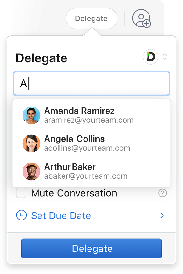 Virtual assistant delegation 