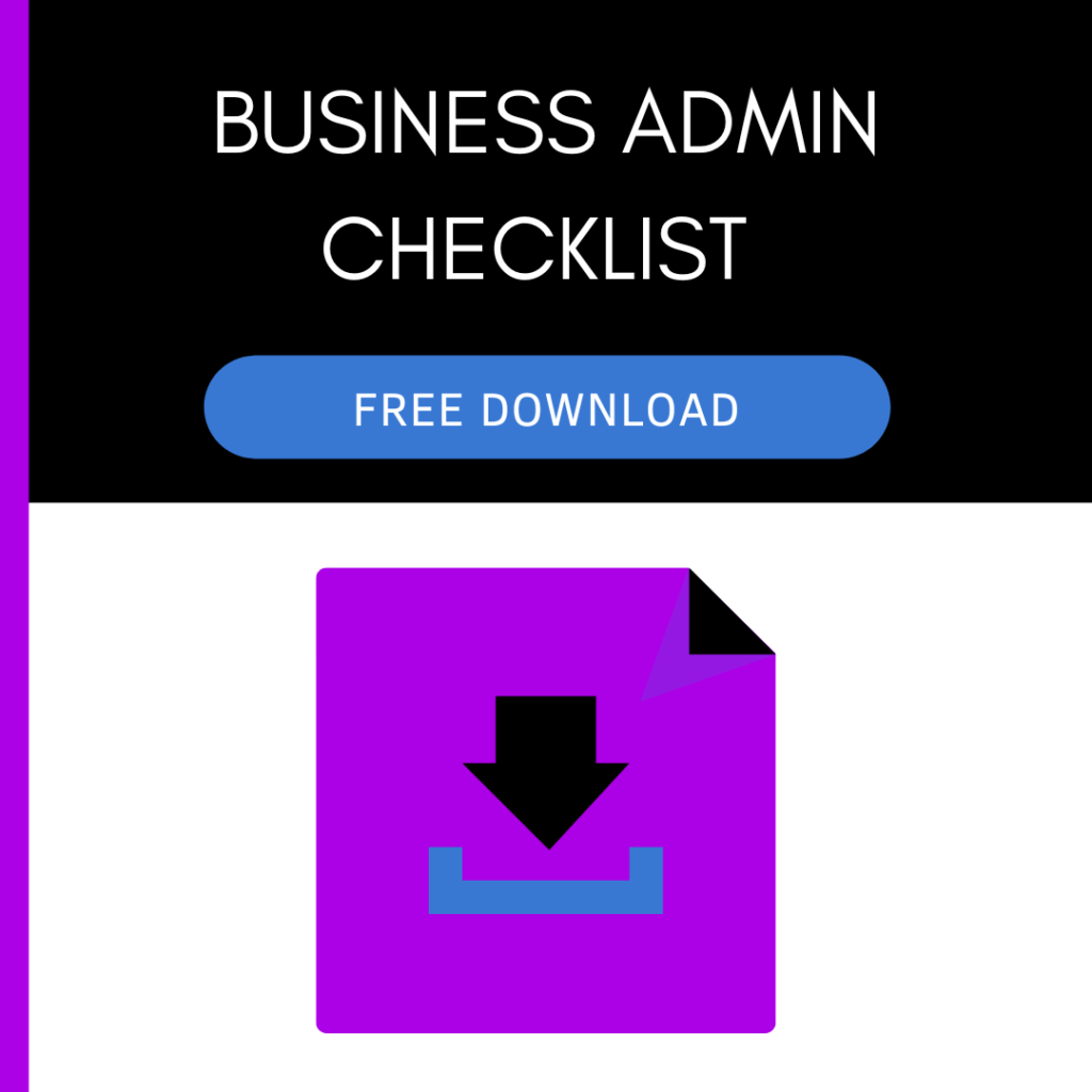 business admin responsibilities checklist